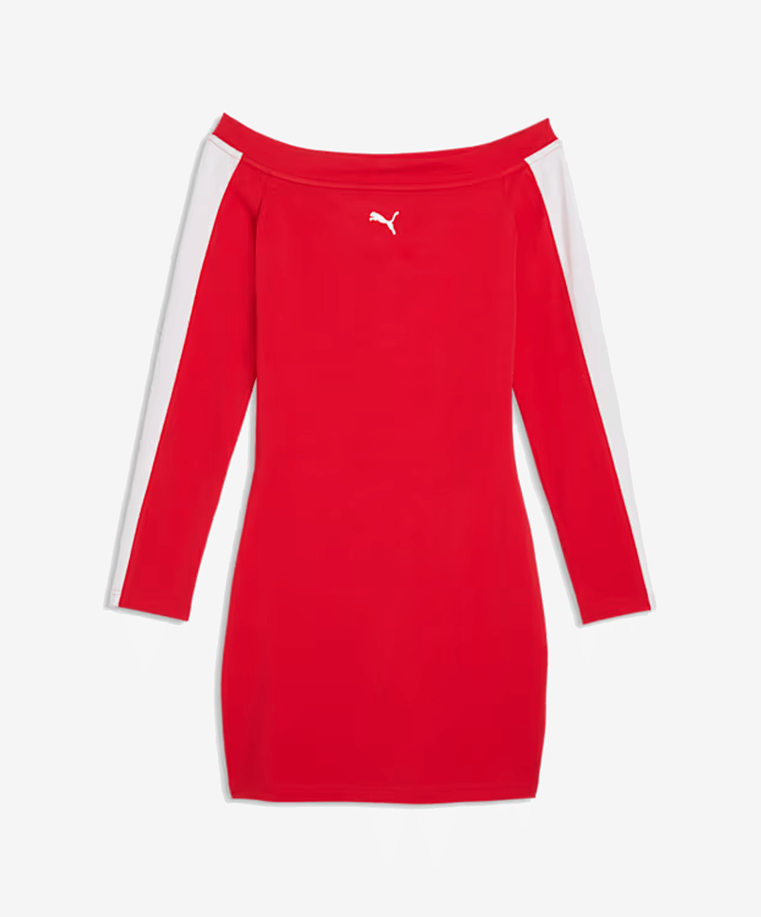 PUMA | T7 LONG SLEEVE DRESS { RED/WHITE