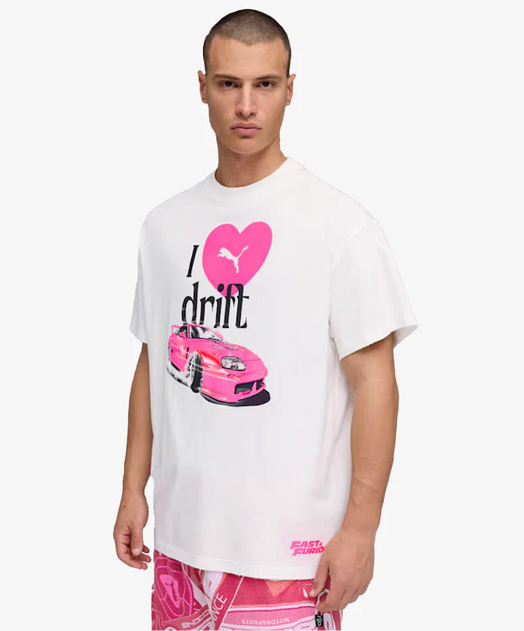 PUMA | x FAST & FURIOUS T-Shirt { PUMA WHITE