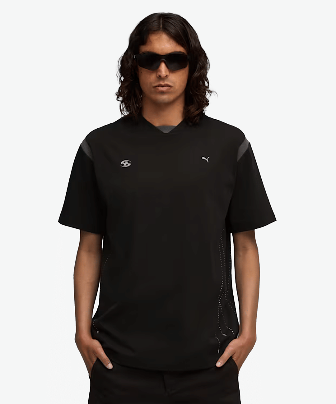 PUMA | x SAN SAN GEAR RELAXED COTTON T-Shirt { BLACK