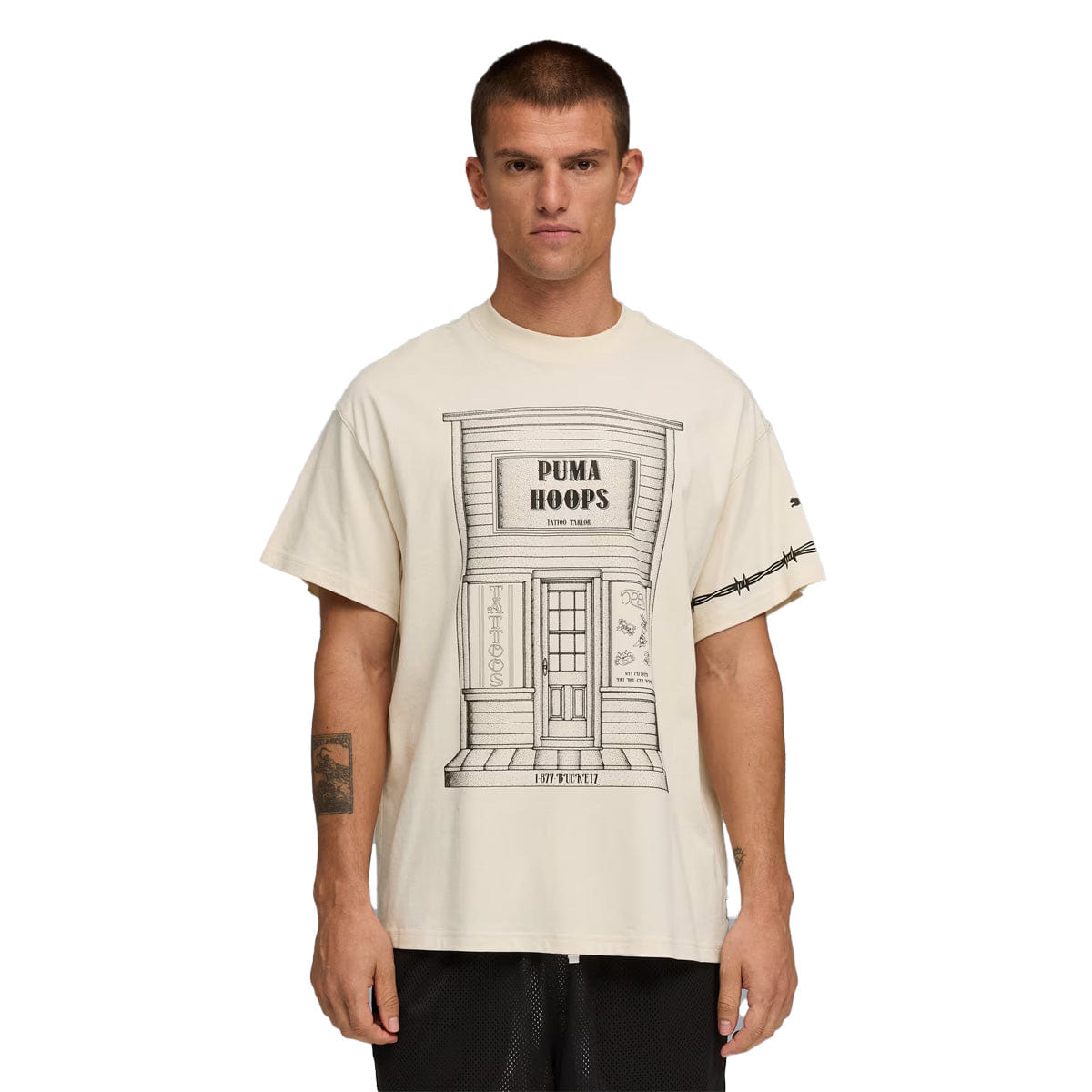 PUMA Swish N Ink T-Shirt Alpine Snow
