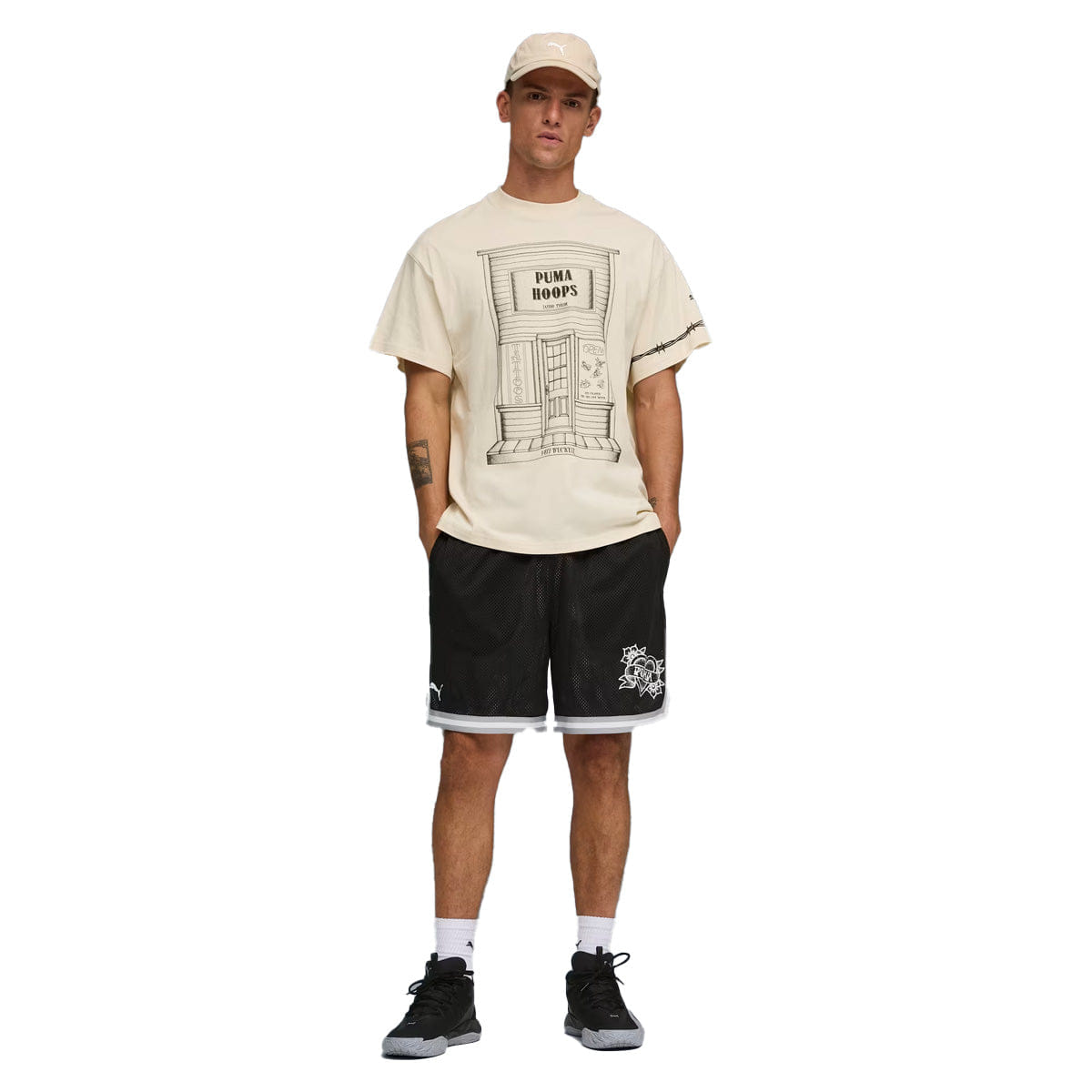 PUMA Swish N Ink T-Shirt Alpine Snow