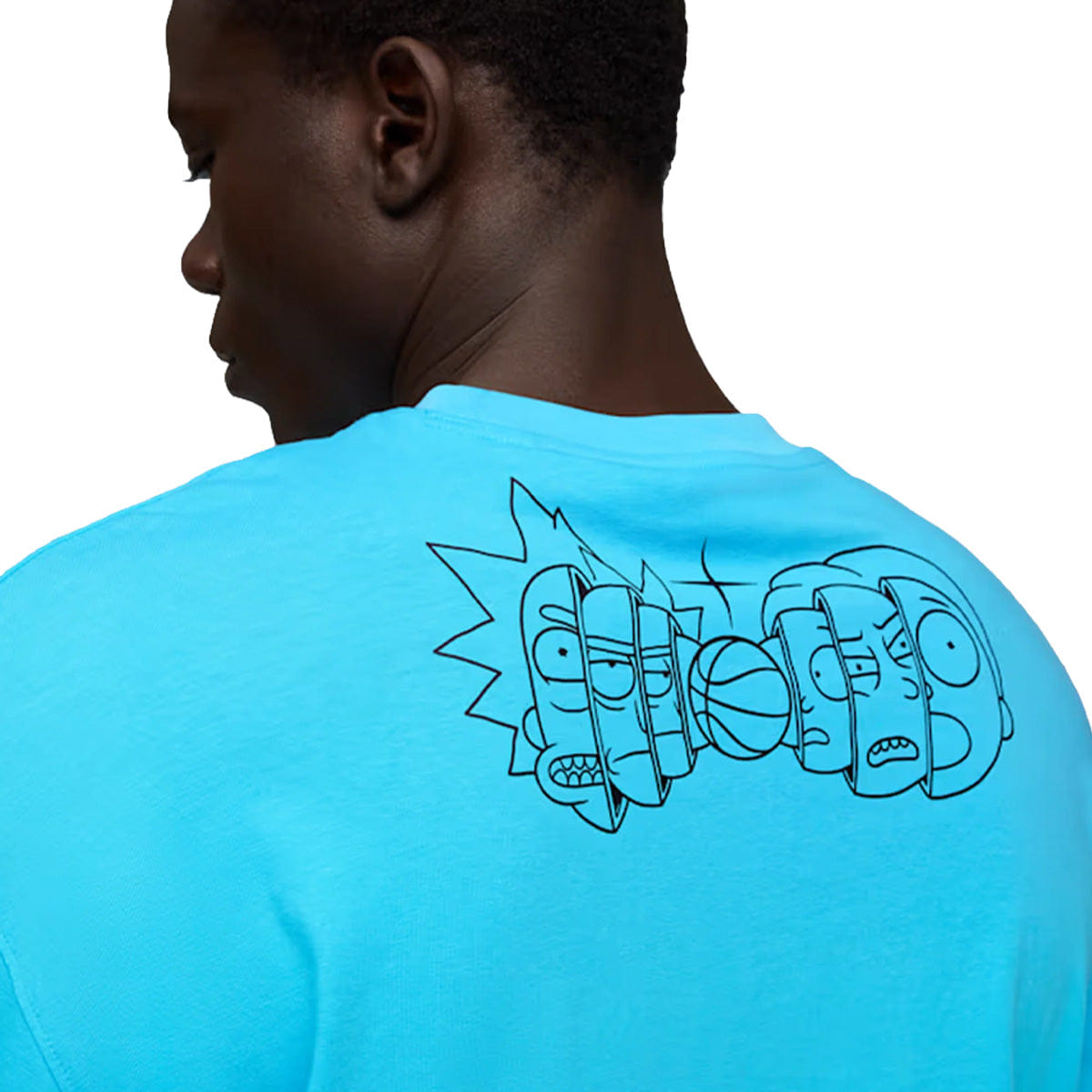 PUMA Hoops + Rick and Morty LS T-Shirt Bright Aqua