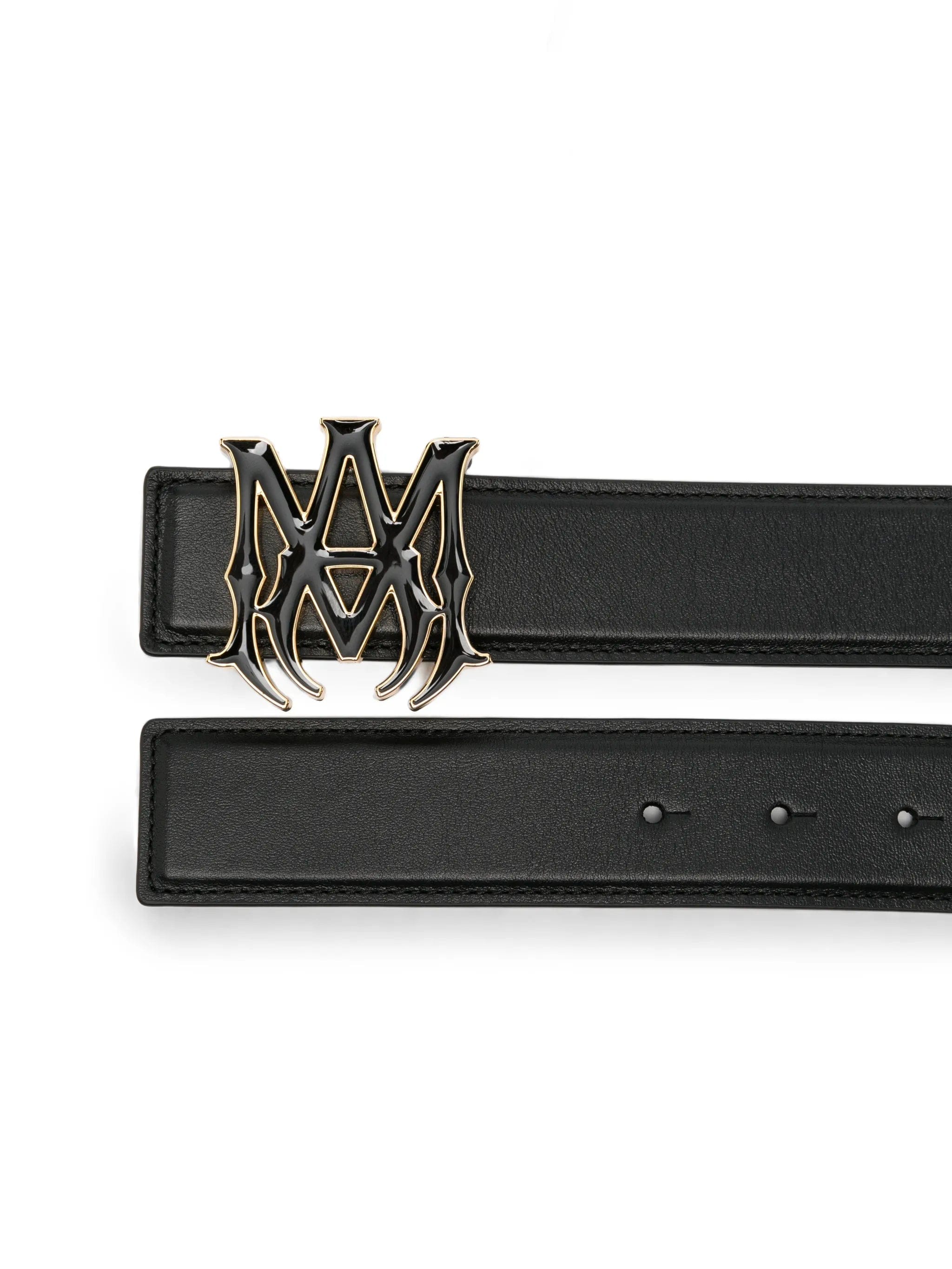 AMIRI logo leather belt