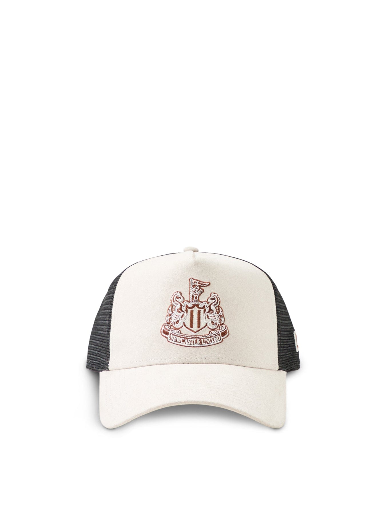 New Era Faux Suede Trucker Newcastle Cap Cream