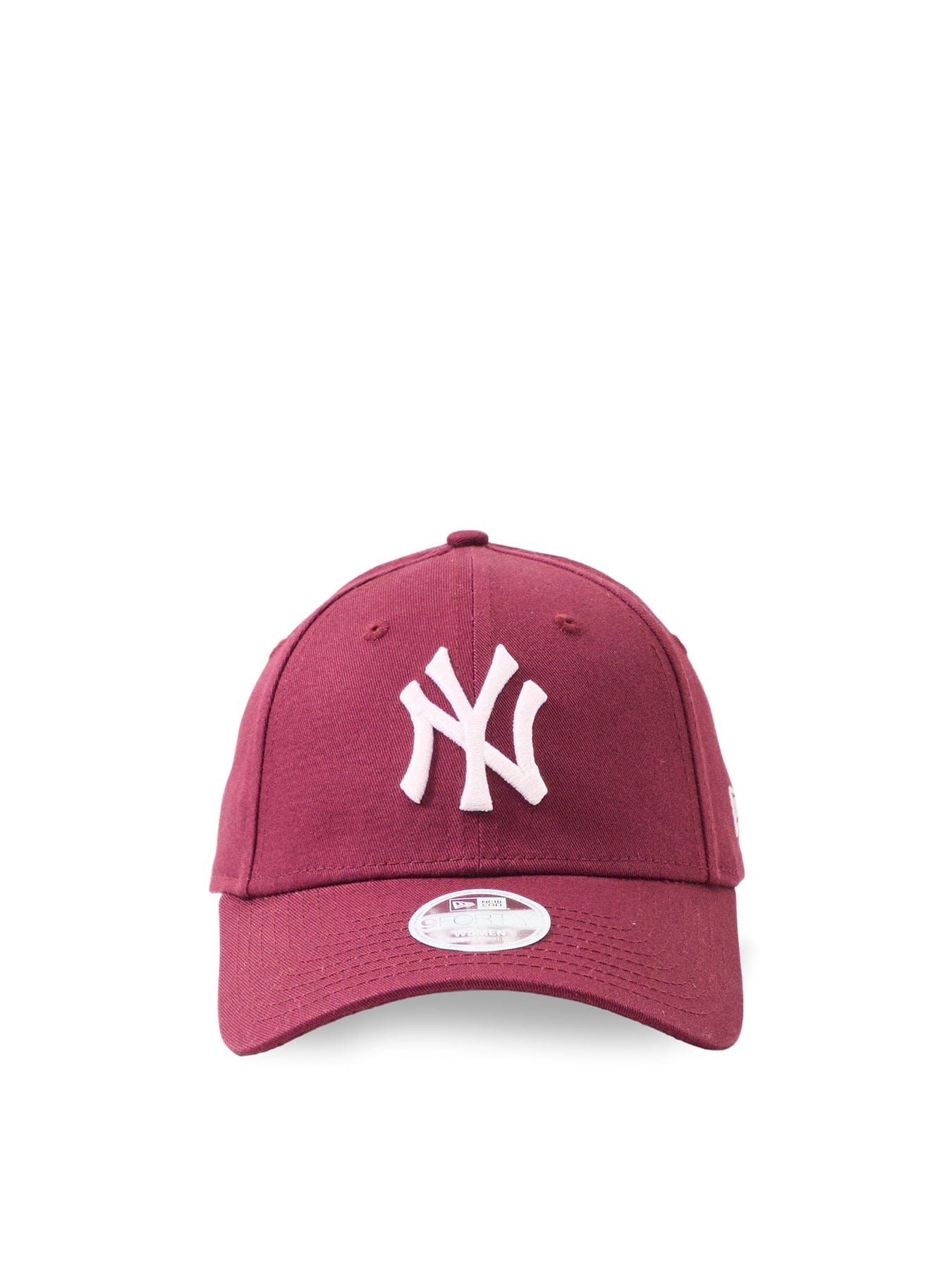 New Era Female Metallic Logo 9FORTY NY Yankees Cap Burgundy