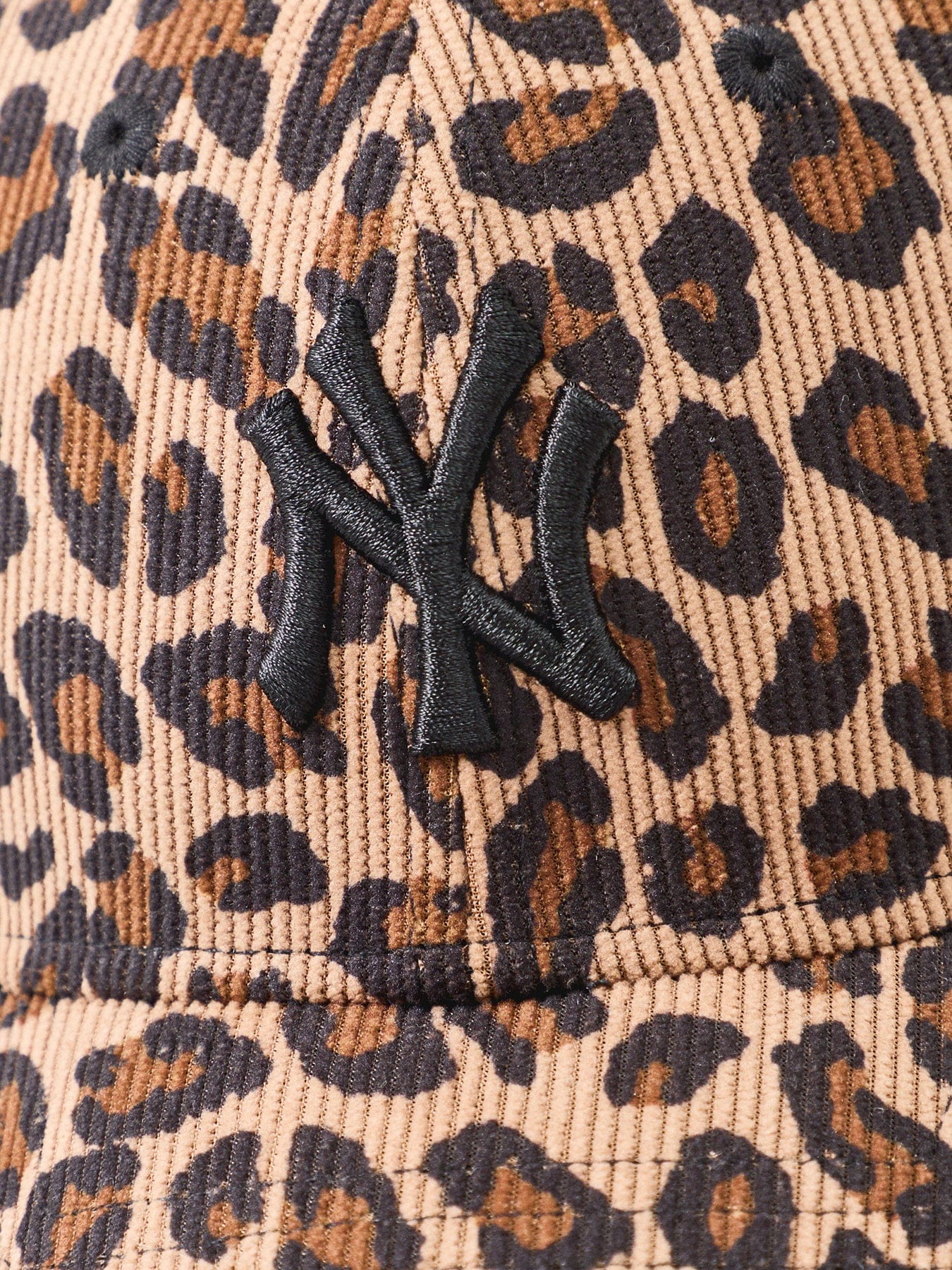 New Era Female Leopard Cord 9FORTY NY Yankees Cap Brown