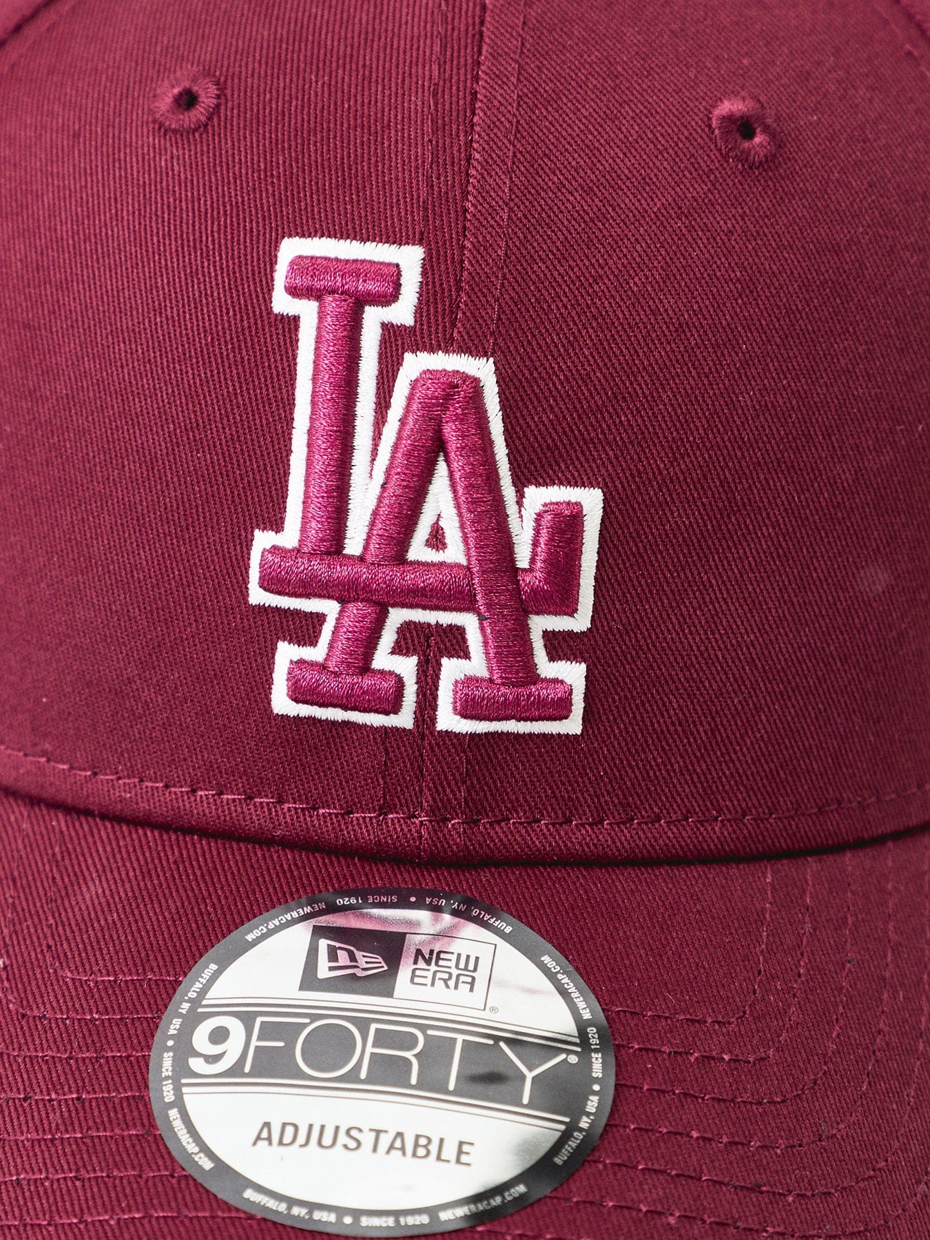 New Era Team Outline 9FORTY LA Cap Burgundy