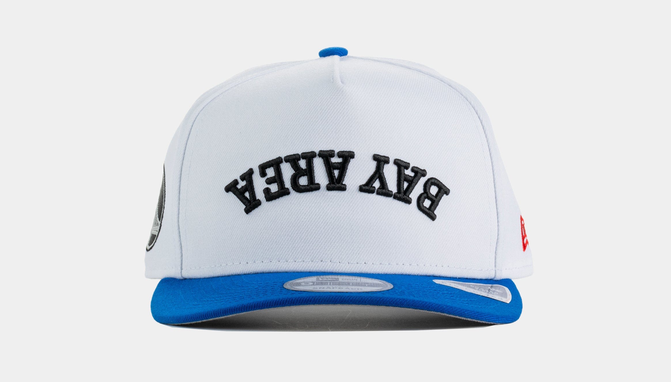 NEW ERA Bay Area Upside Down 950AF Curve Snapback Mens Hat (White/Blue)