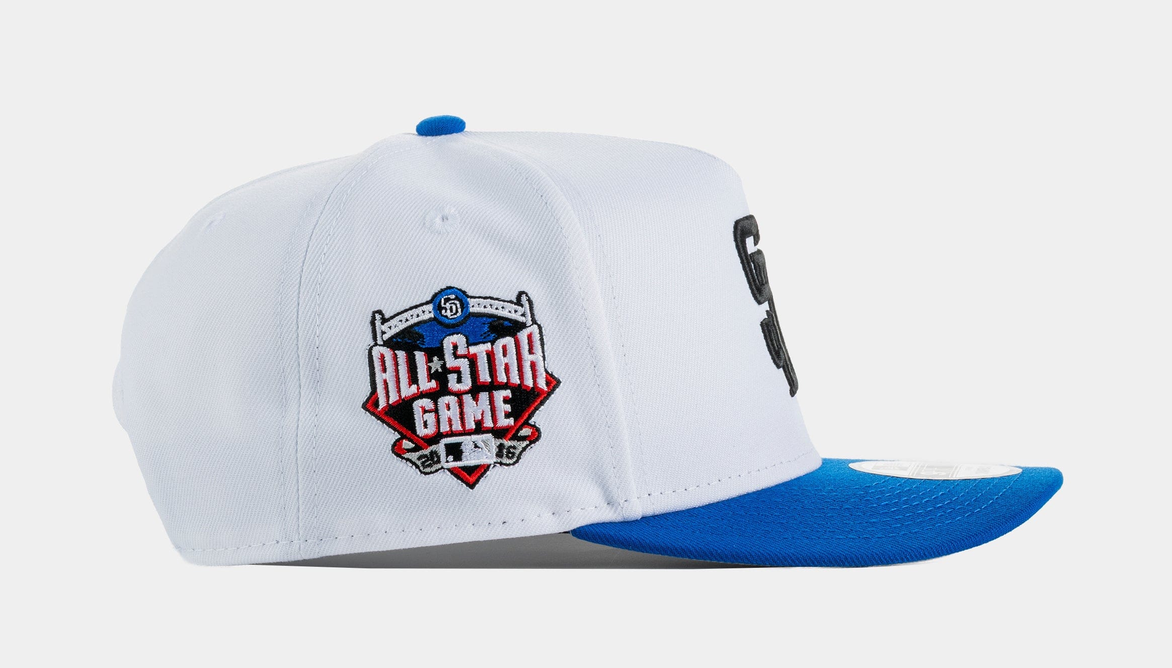 NEW ERA San Diego Padres 950AF Curve Snapback Mens Hat (White/Blue)