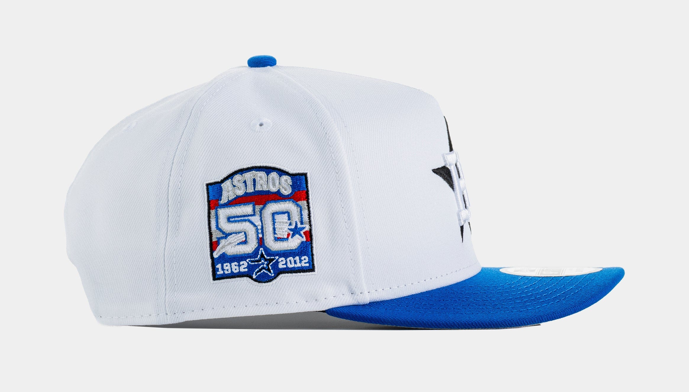 NEW ERA Houston Astros 950AF Curve Snapback Mens Hat (White/Blue)
