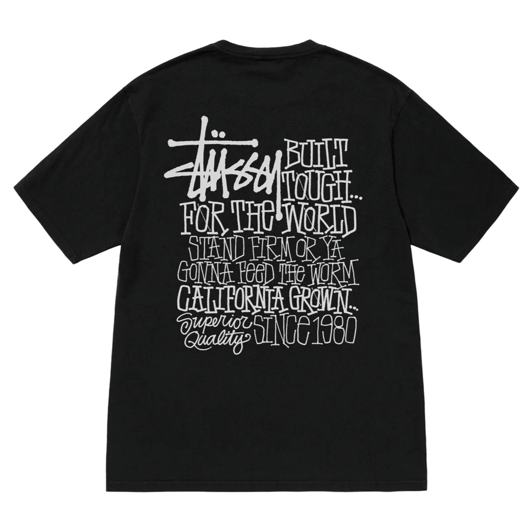 Stussy California Grown Pigment Dyed T-Shirt Black (FW24)