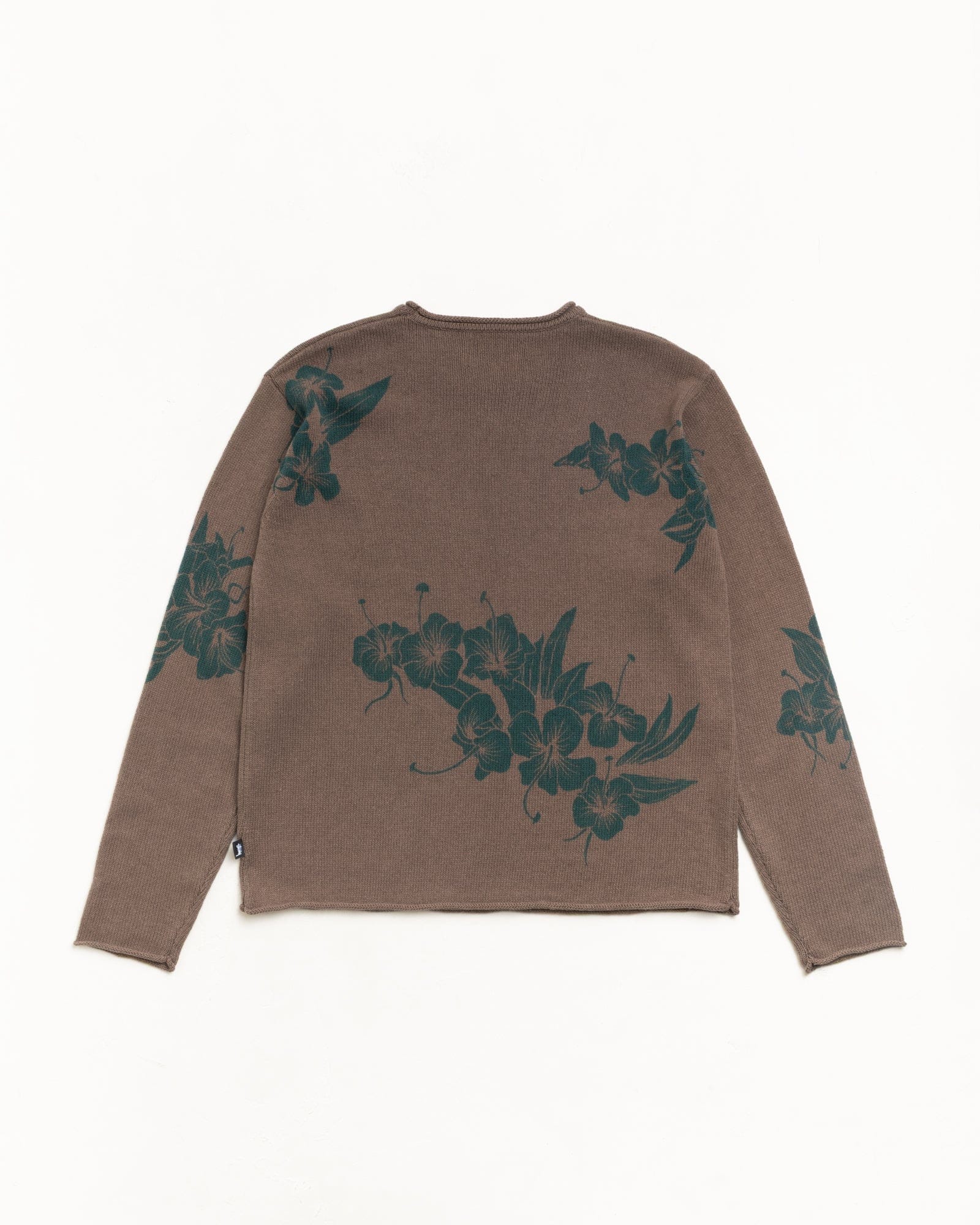 Stüssy - Men's Floral Roll Neck Sweater - (Brown)