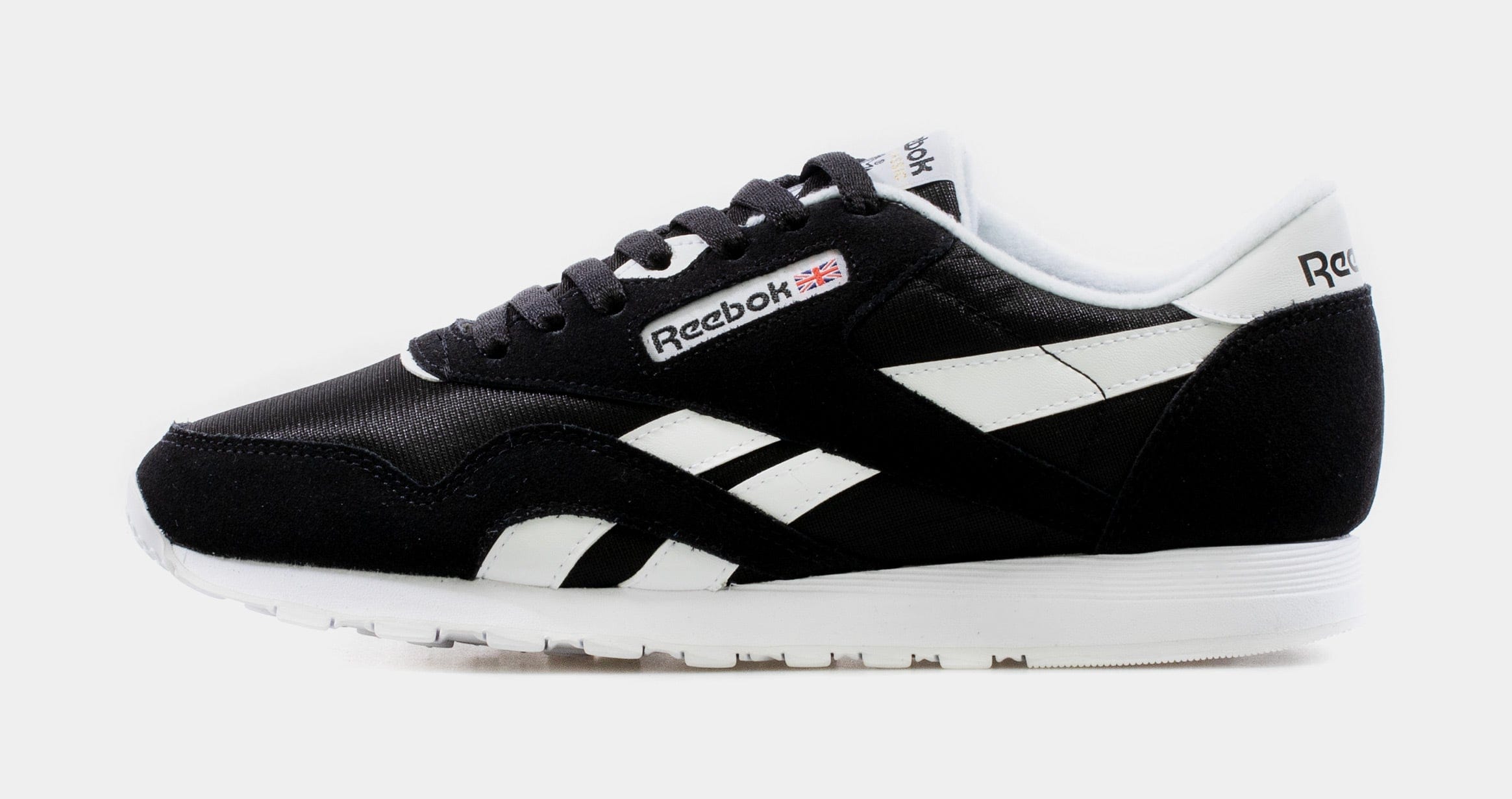 Reebok Classic Nylon Mens Lifestyle Shoe (Black)