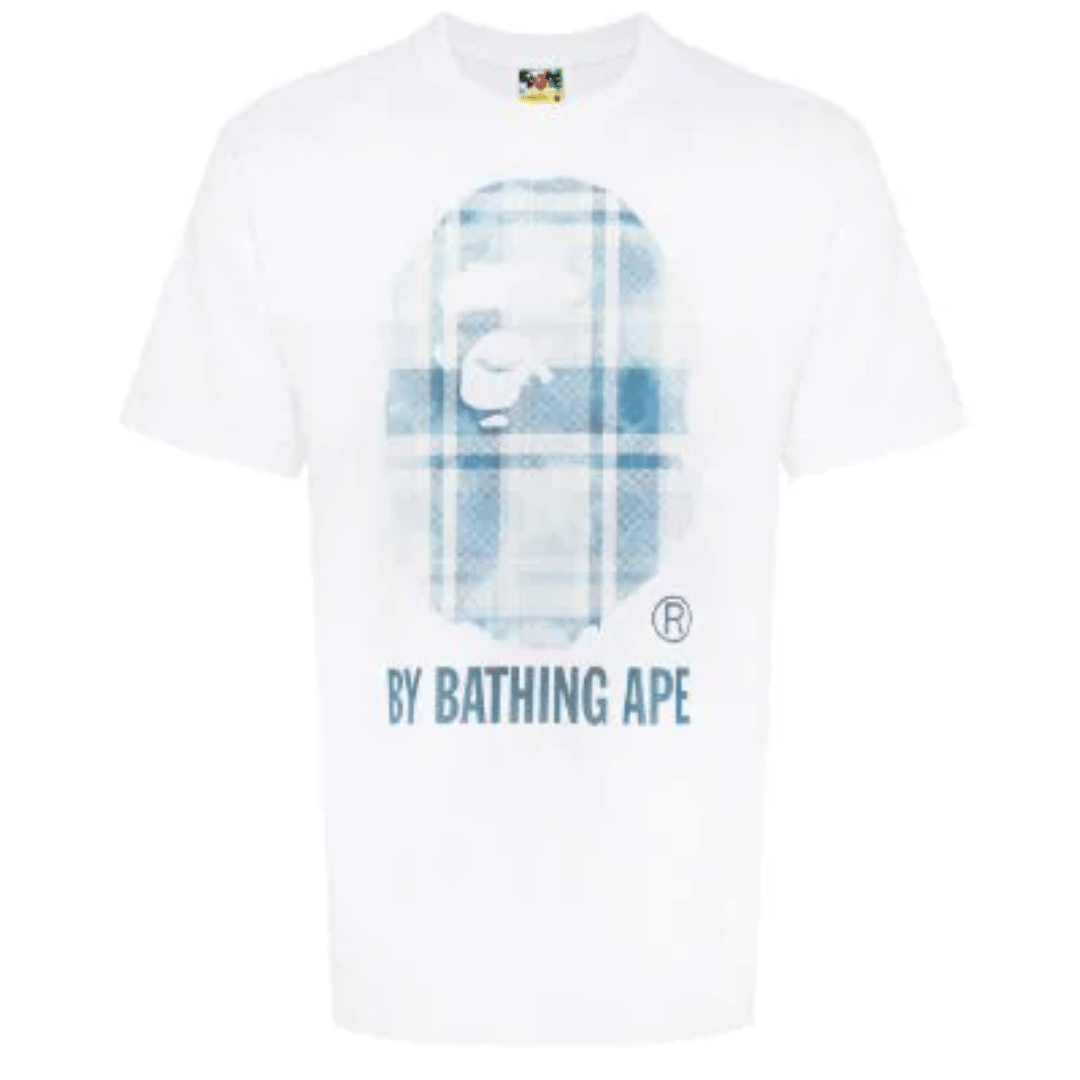 BAPE A BATHING APE® Check - print cotton T - shirt