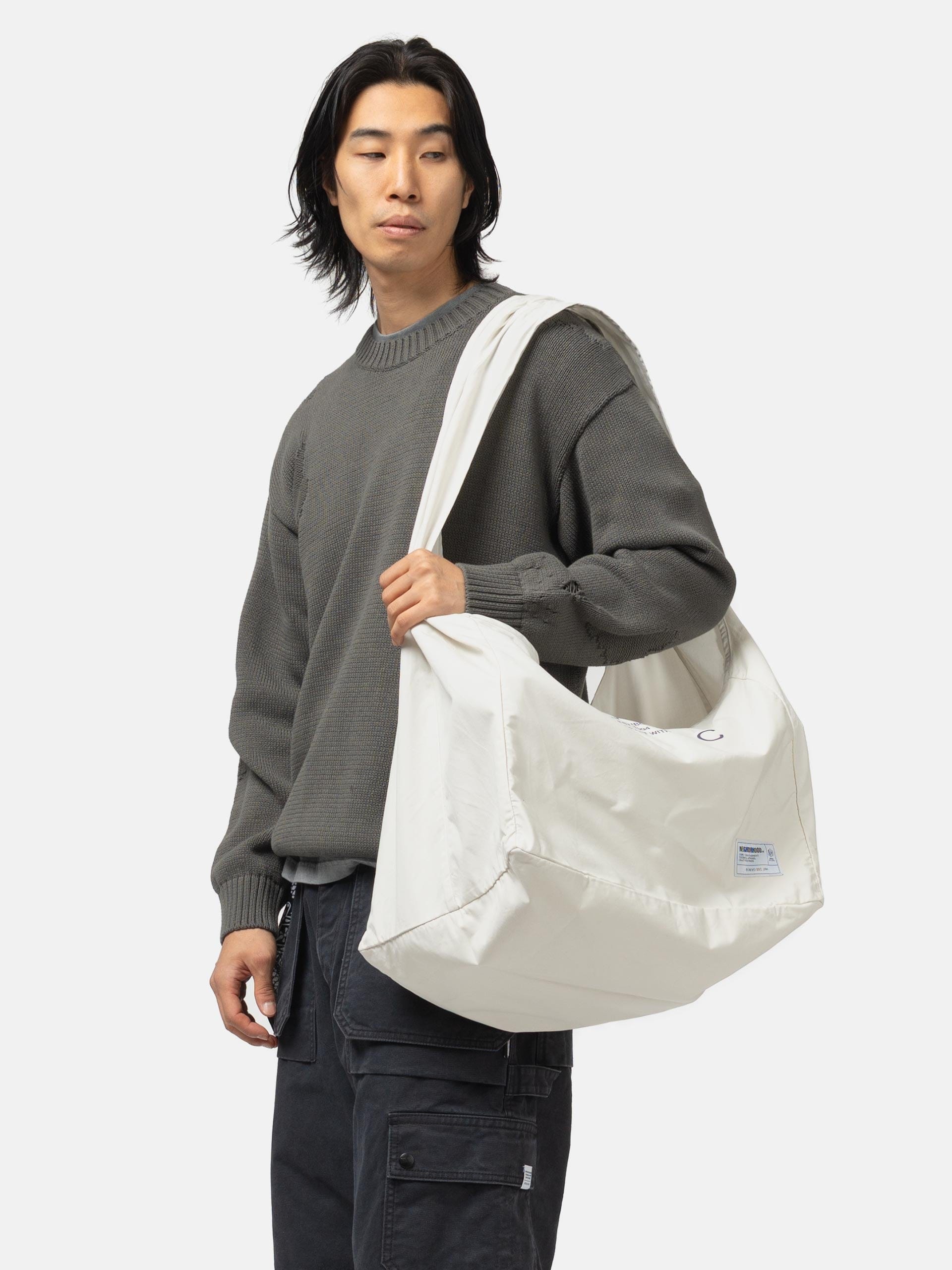 Neighborhood Solid Newspaper Bag Ivory