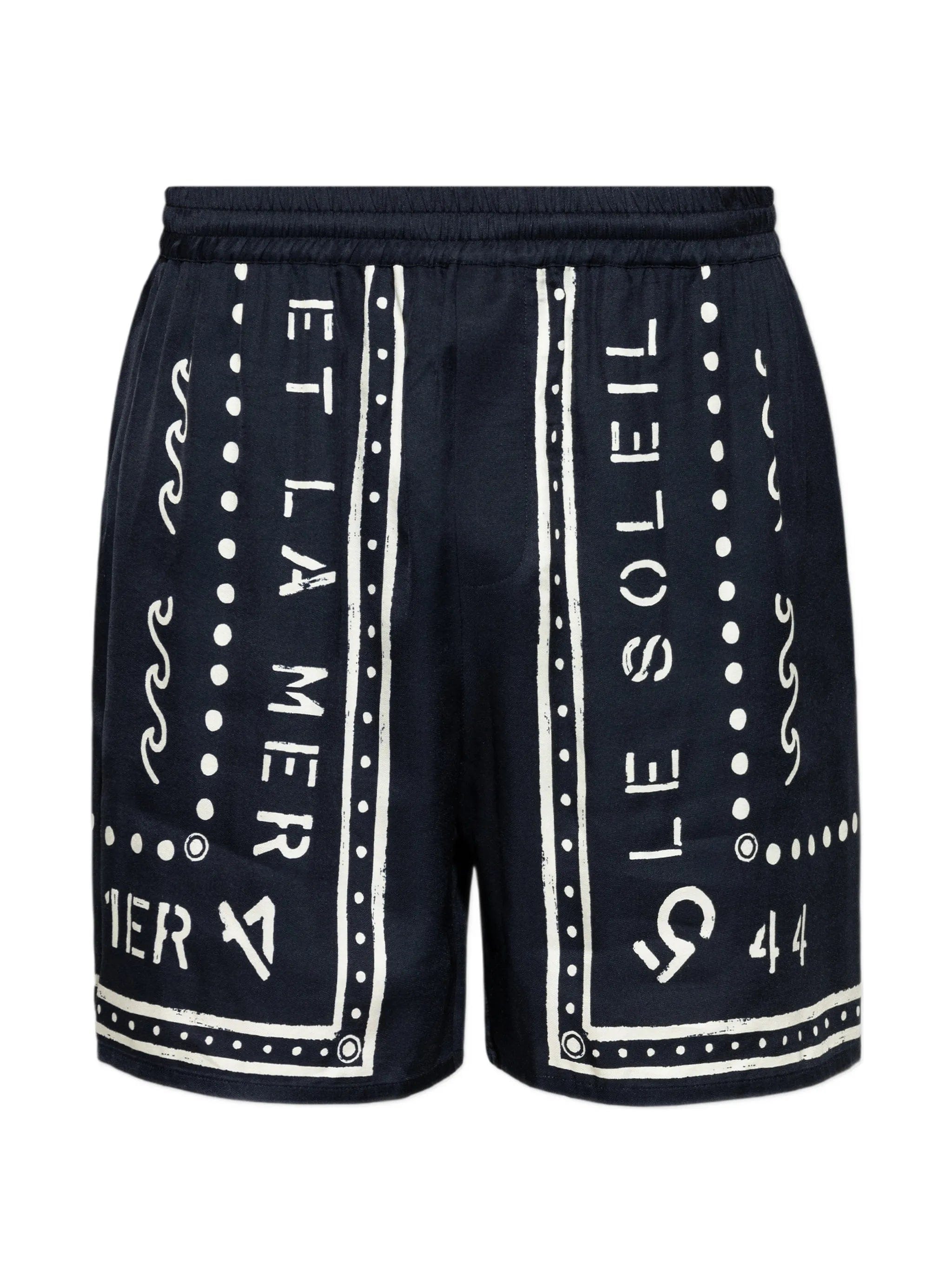 Balmain graphic - print shorts