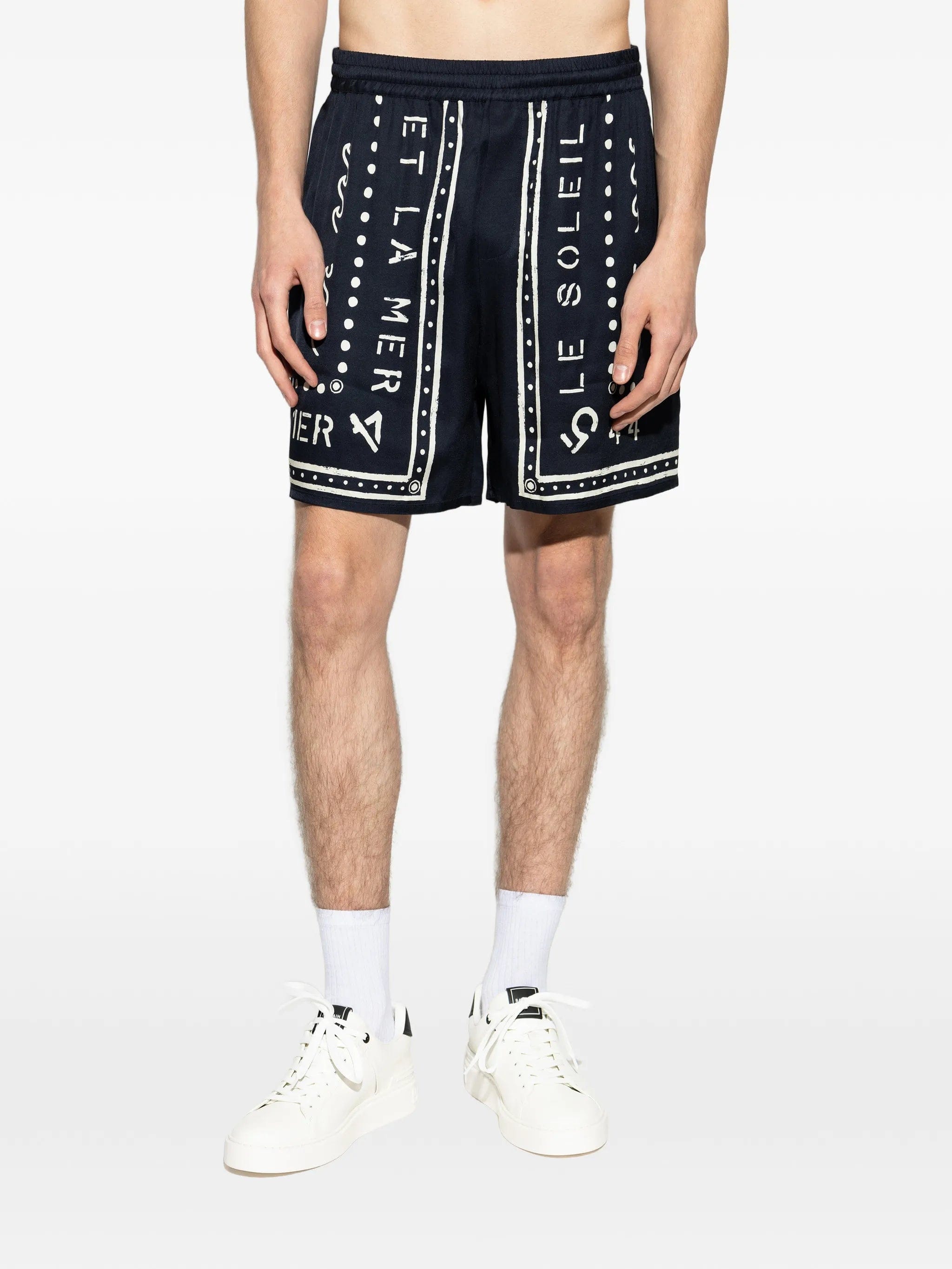 Balmain graphic - print shorts
