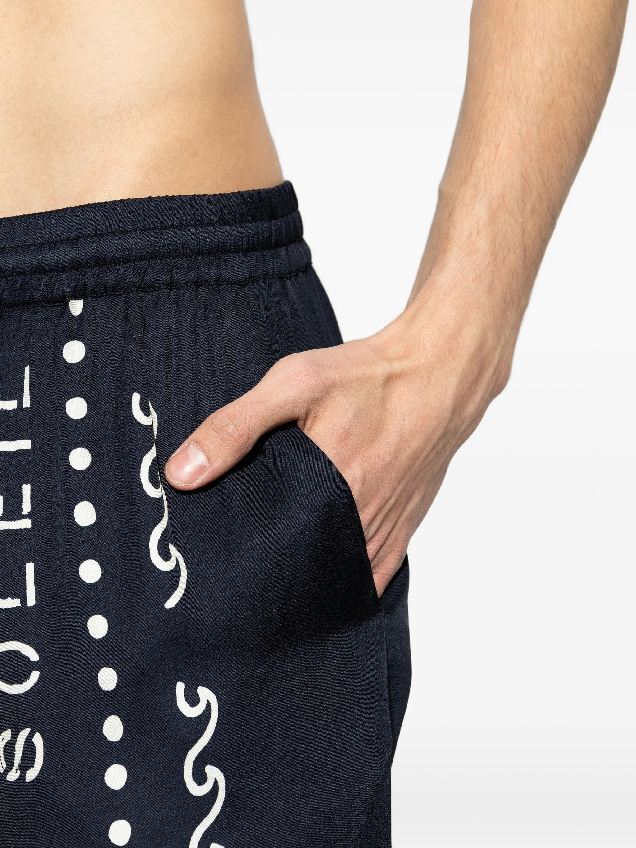 Balmain graphic - print shorts