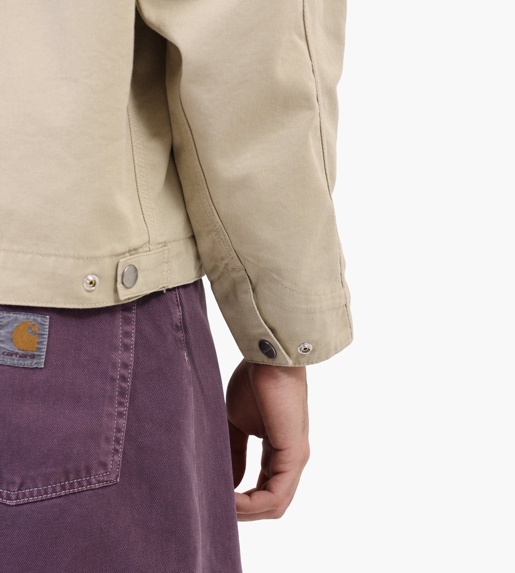 Carhartt WIP Og Detroit Jacket Barchan Black Rinsed