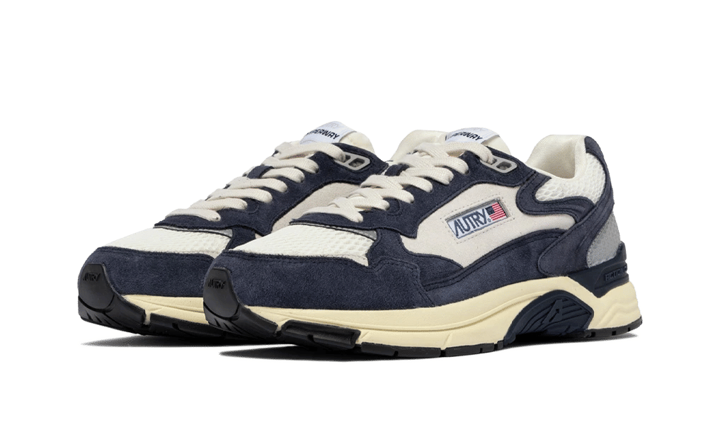 AUTRY Hyper Way Low Suede Bicolor Mesh Space Blue Silver
