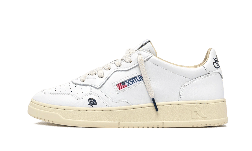 AUTRY Medalist Low Leather Shell White Space