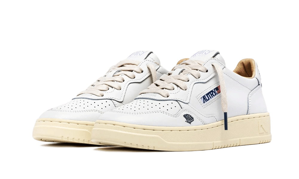 AUTRY Medalist Low Leather Shell White Space