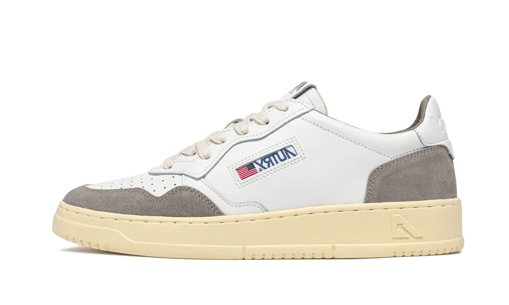 AUTRY Medalist Low Soft Leather Suede White Vapor