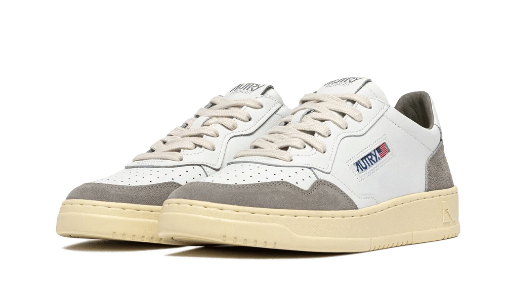 AUTRY Medalist Low Soft Leather Suede White Vapor