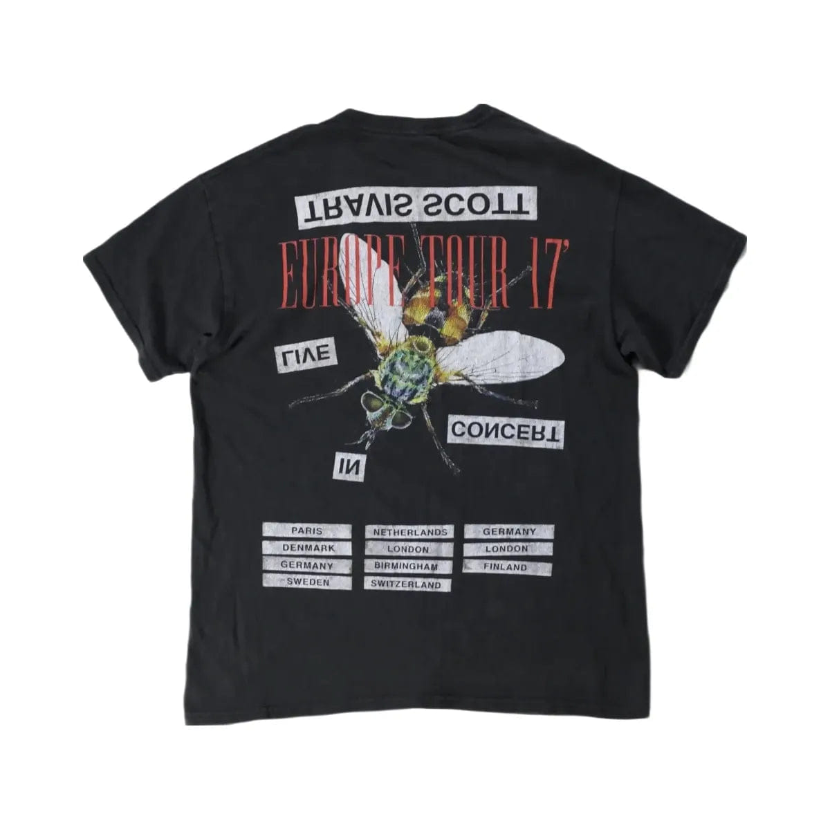Travis Scott Cactus Jack Travis Scott Europe Tour 2017 Concert T - Shirt
