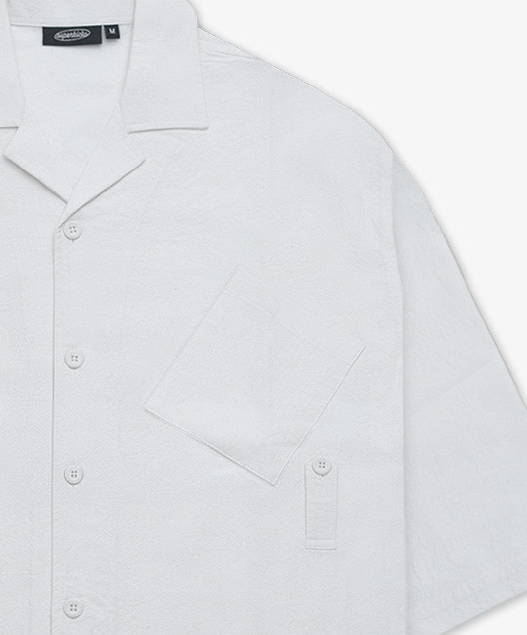 Off-White SUPERKICKS | NOSTALGIC BOWLING SHIRT { OFF WHITE/OFF WHITE