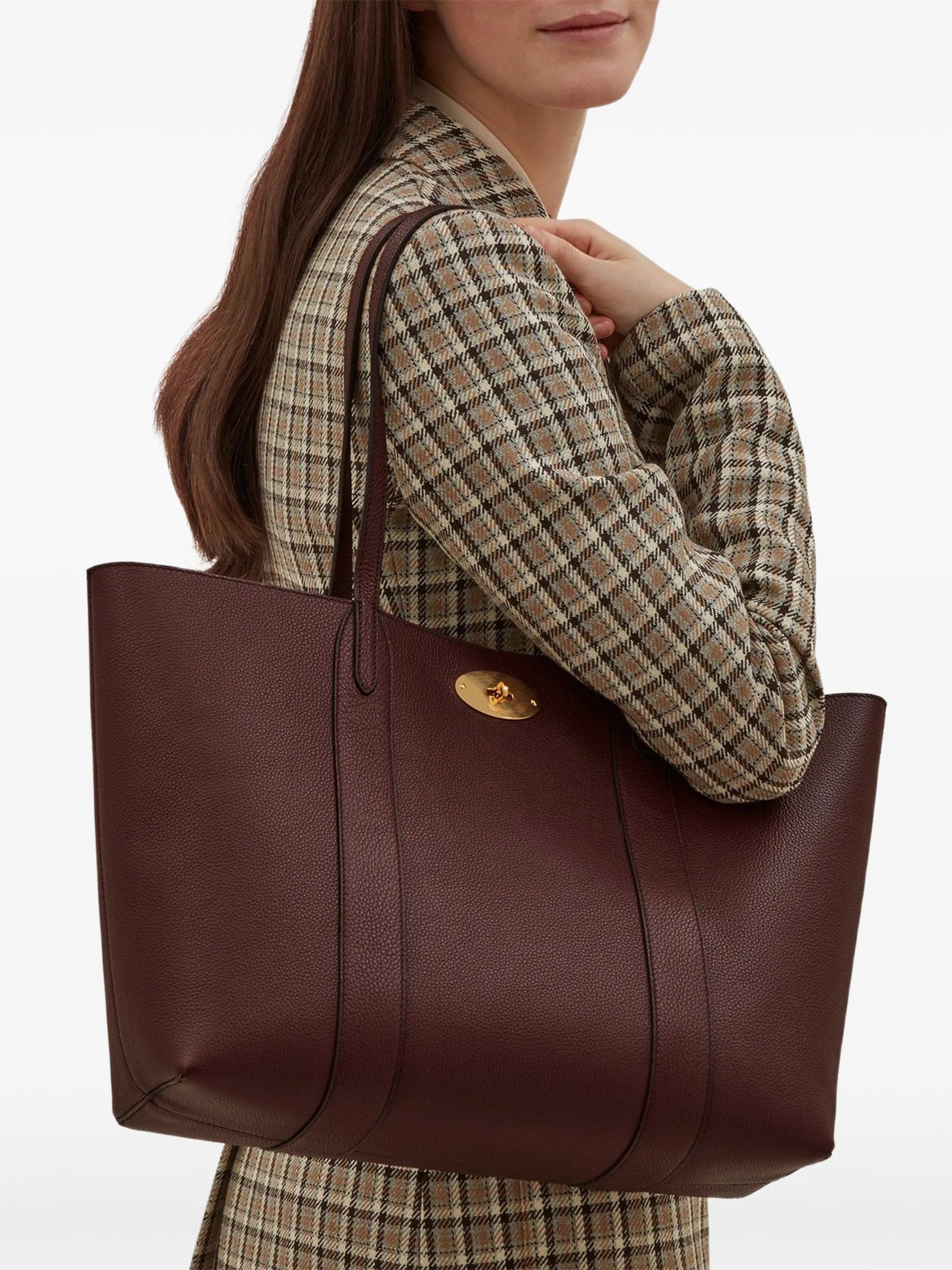 Mulberry Bayswater grained tote bag