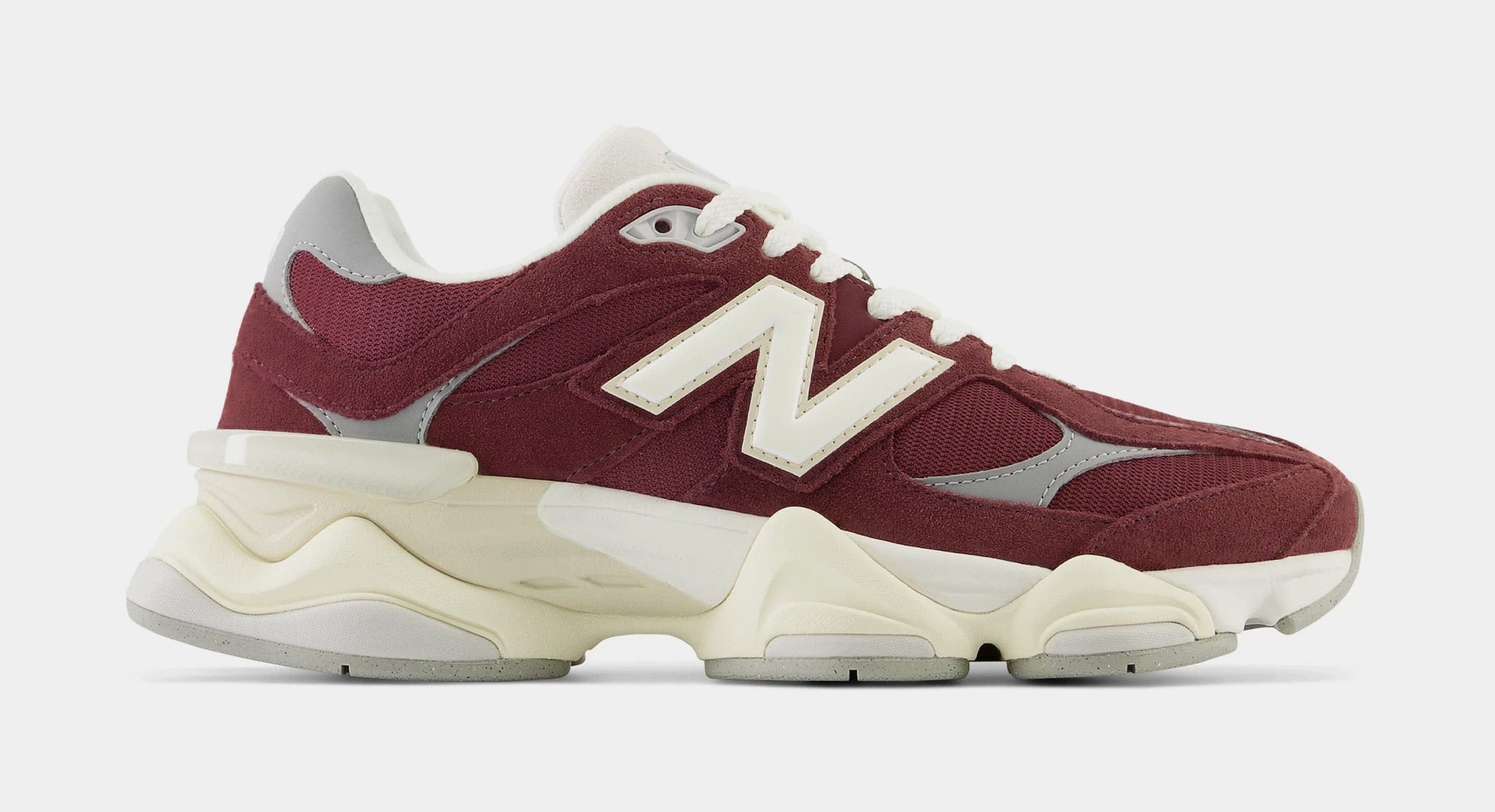 Newbalance 9060 Mens Running Shoes (Washed Burgundy/Cream/Grey)