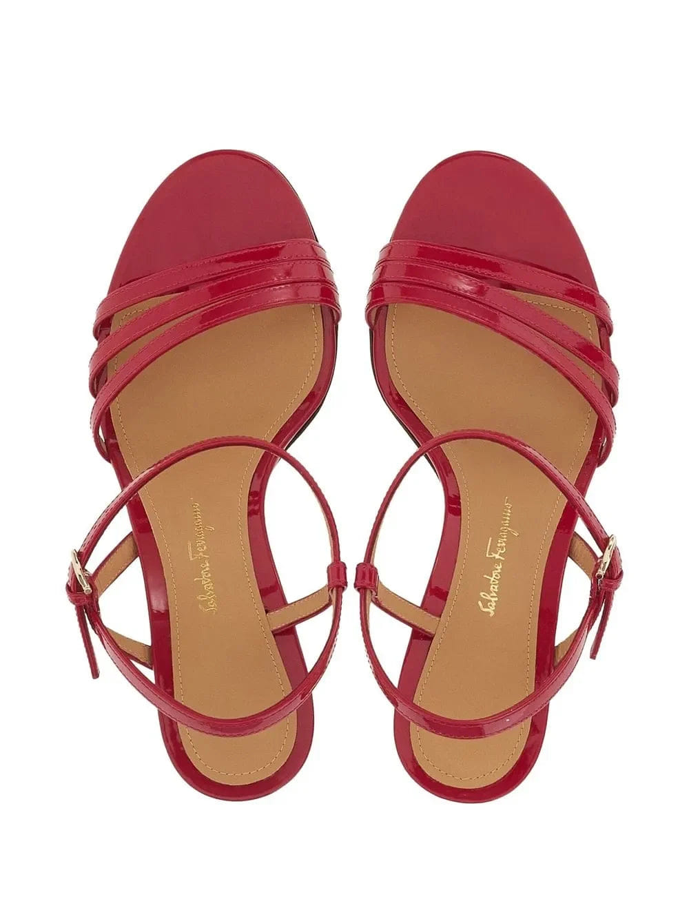 Ferragamo High - Shine Finish 70 mm Sandals