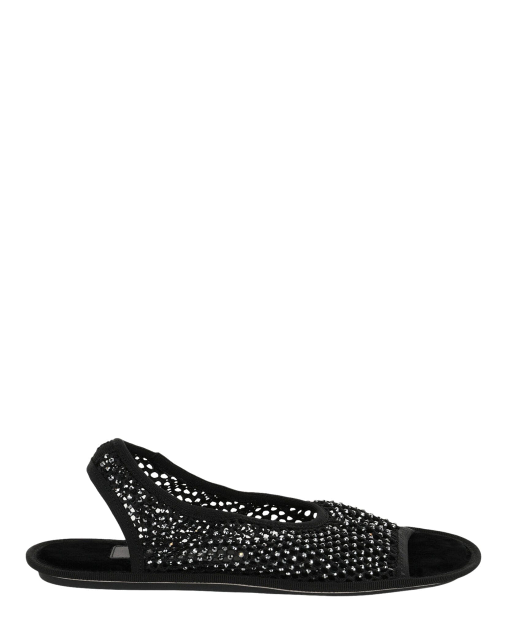 Ferragamo Womens Anio Crystal Embellished Slingback Sandals