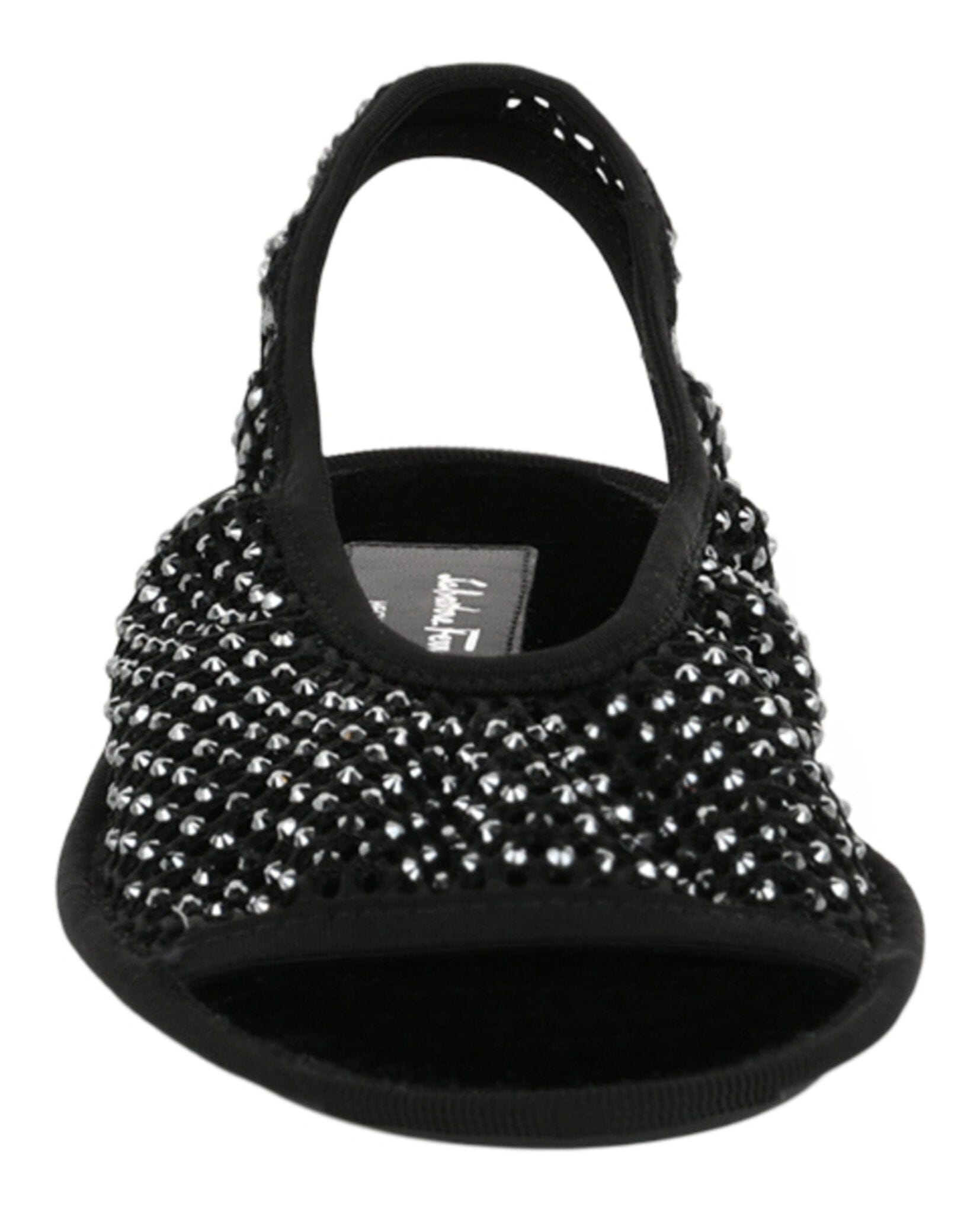 Ferragamo Womens Anio Crystal Embellished Slingback Sandals