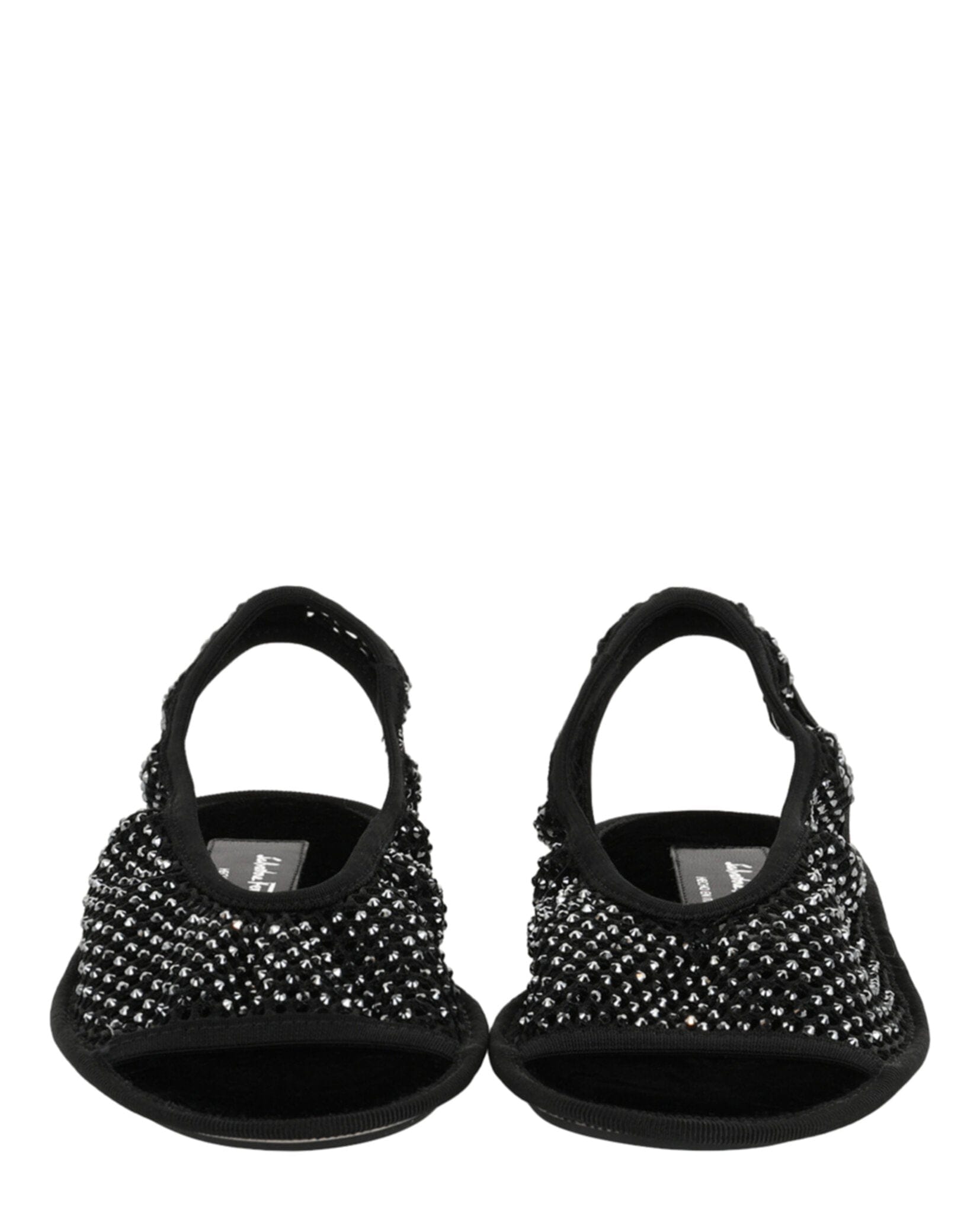 Ferragamo Womens Anio Crystal Embellished Slingback Sandals