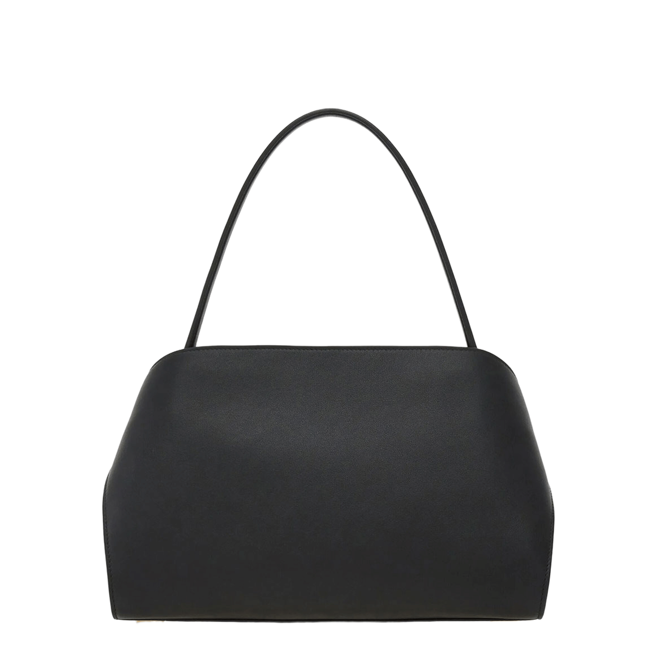 Ferragamo Hug Soft Medium Calfskin Shoulder Bag - Nero/Borgogna