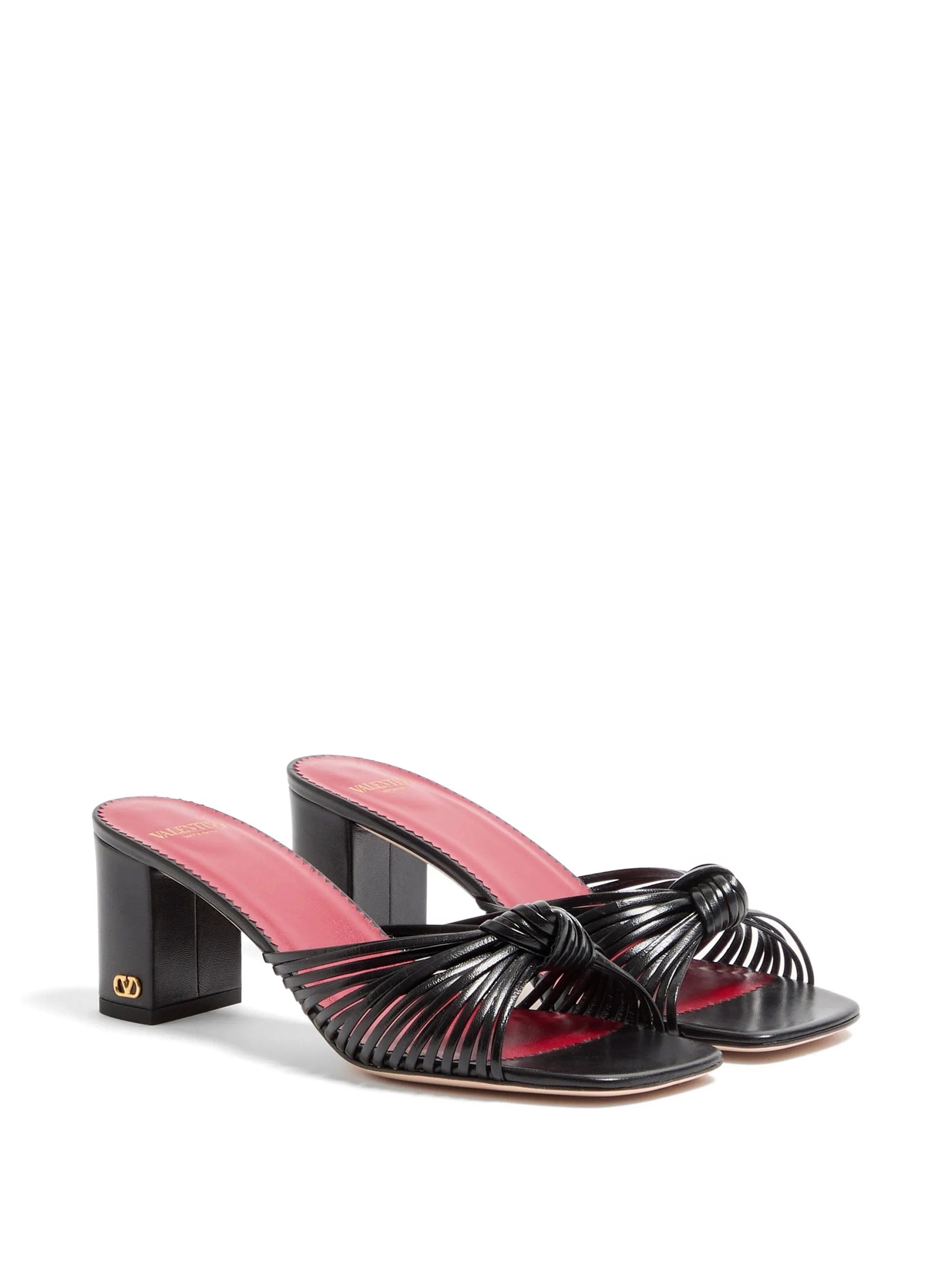 Valentino Garavani Annet Kidskin Slide Sandals 60 mm