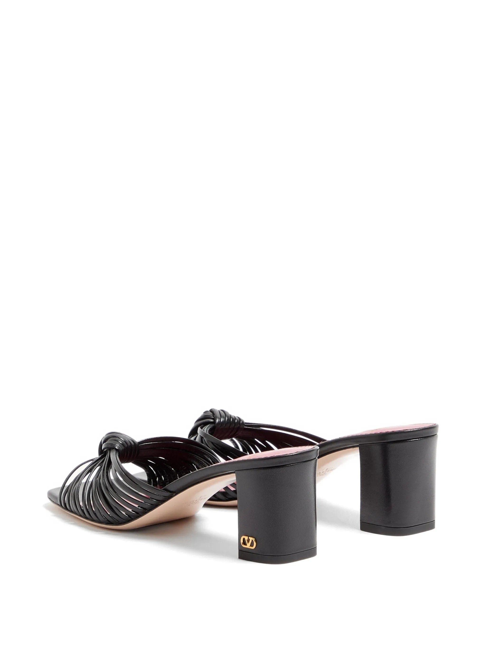 Valentino Garavani Annet Kidskin Slide Sandals 60 mm