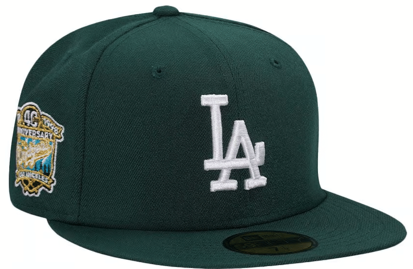 New Era Los Angeles Dodgers 40th Anniversary Patch Fitted Hat (Green)