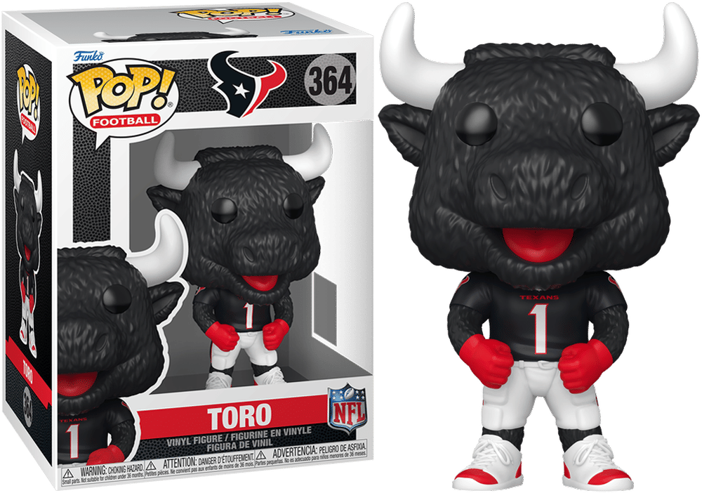Funko NFL: Mascots – Houston Texans Toro Poe Pop! Vinyl