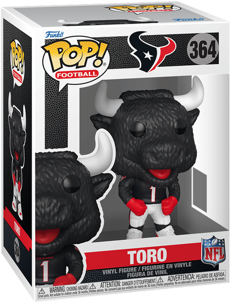 Funko NFL: Mascots – Houston Texans Toro Poe Pop! Vinyl