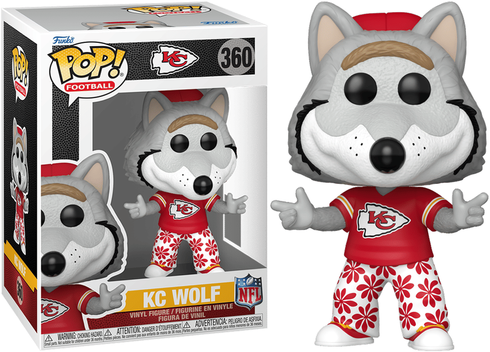 Funko NFL: Mascots – Kansas Chiefs Wolf Pop! Vinyl