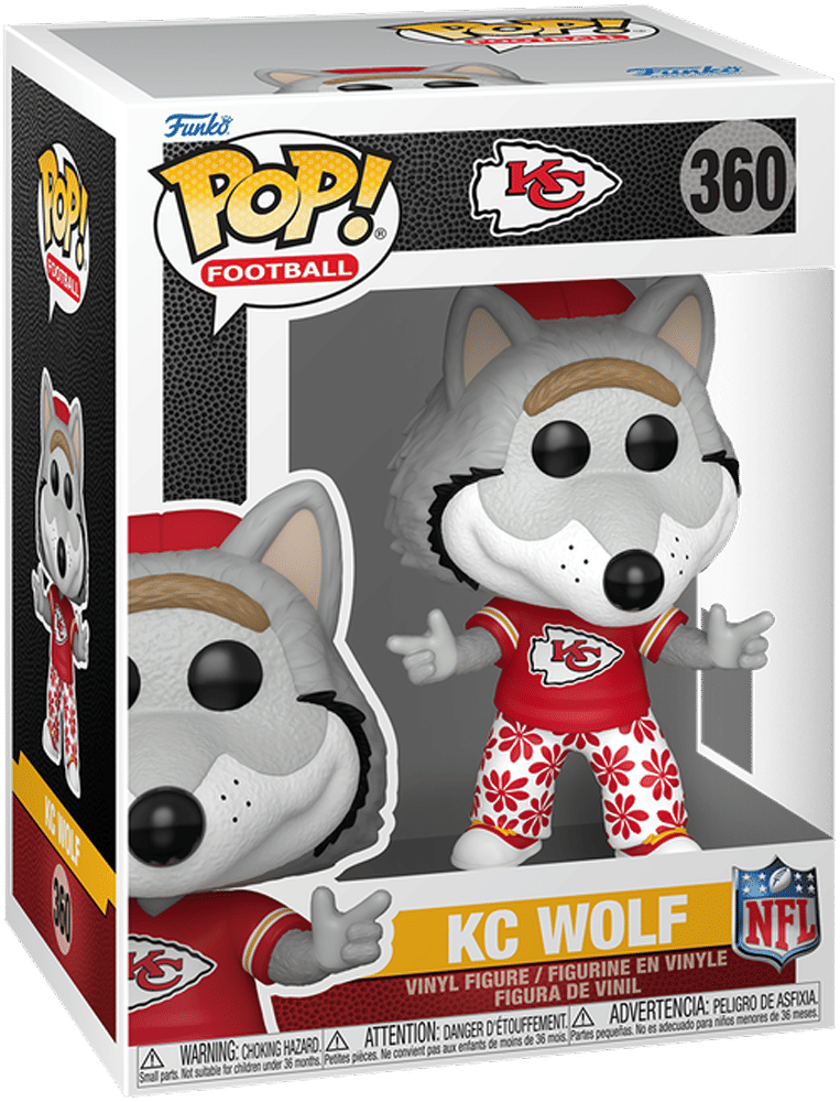 Funko NFL: Mascots – Kansas Chiefs Wolf Pop! Vinyl
