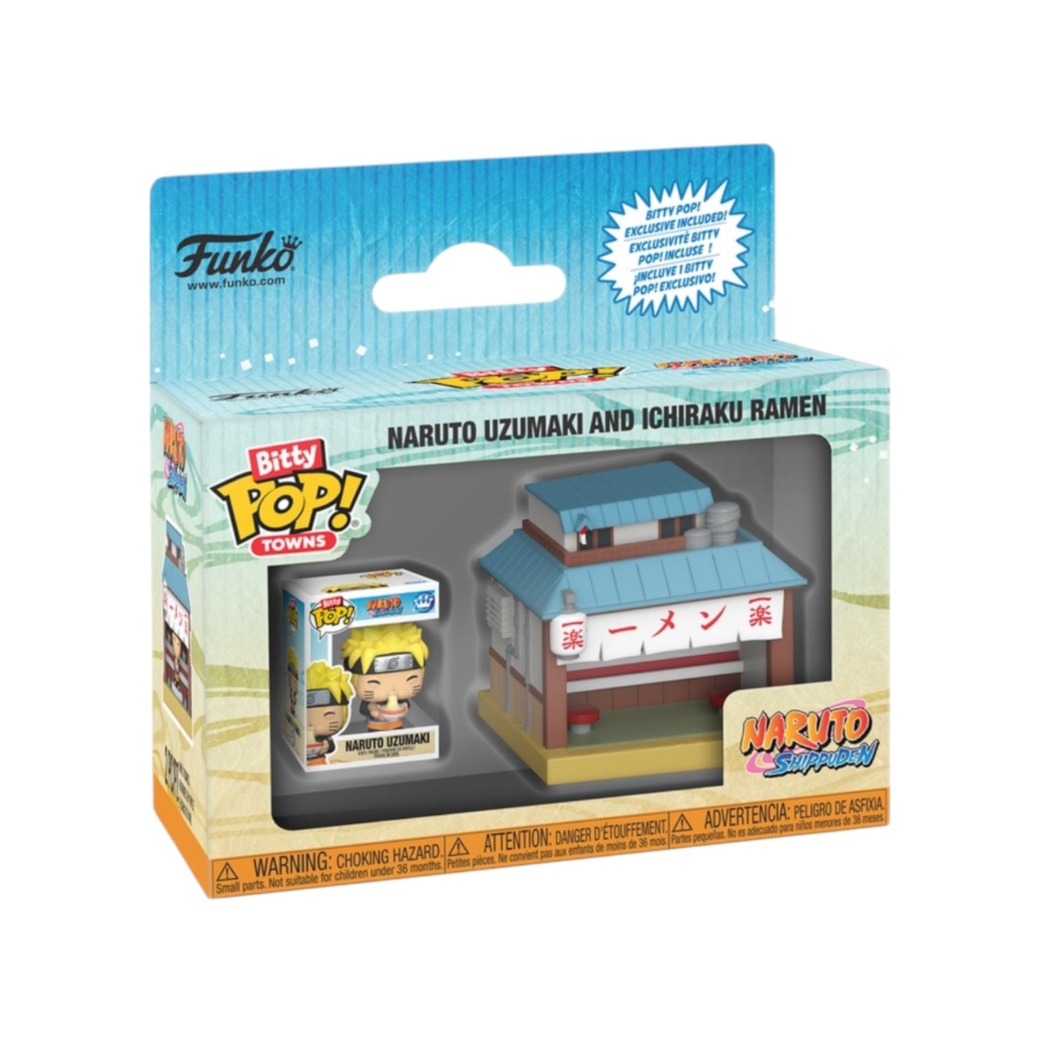 Funko Naruto Uzumaki and Ichiraku Ramen Funko Bitty Pop Town - Naruto: Shippuden