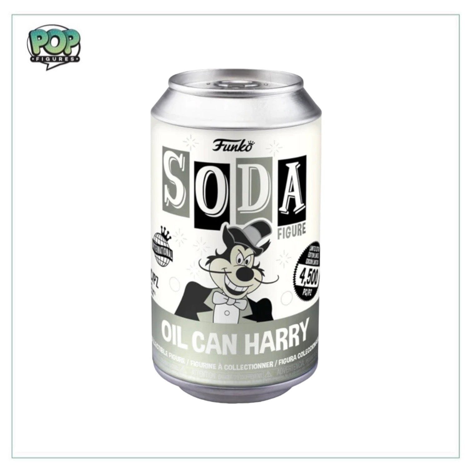 Funko Oil Can Harry Funko Soda Vinyl Figure! - Mighty Mouse - International LE4500 Pcs - Chance of Chase