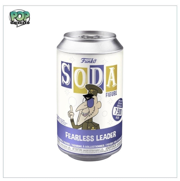 Funko Fearless Leader Funko Soda Vinyl Figure! - Rocky Bullwinkle - LE7500 Pcs - Chance of Chase