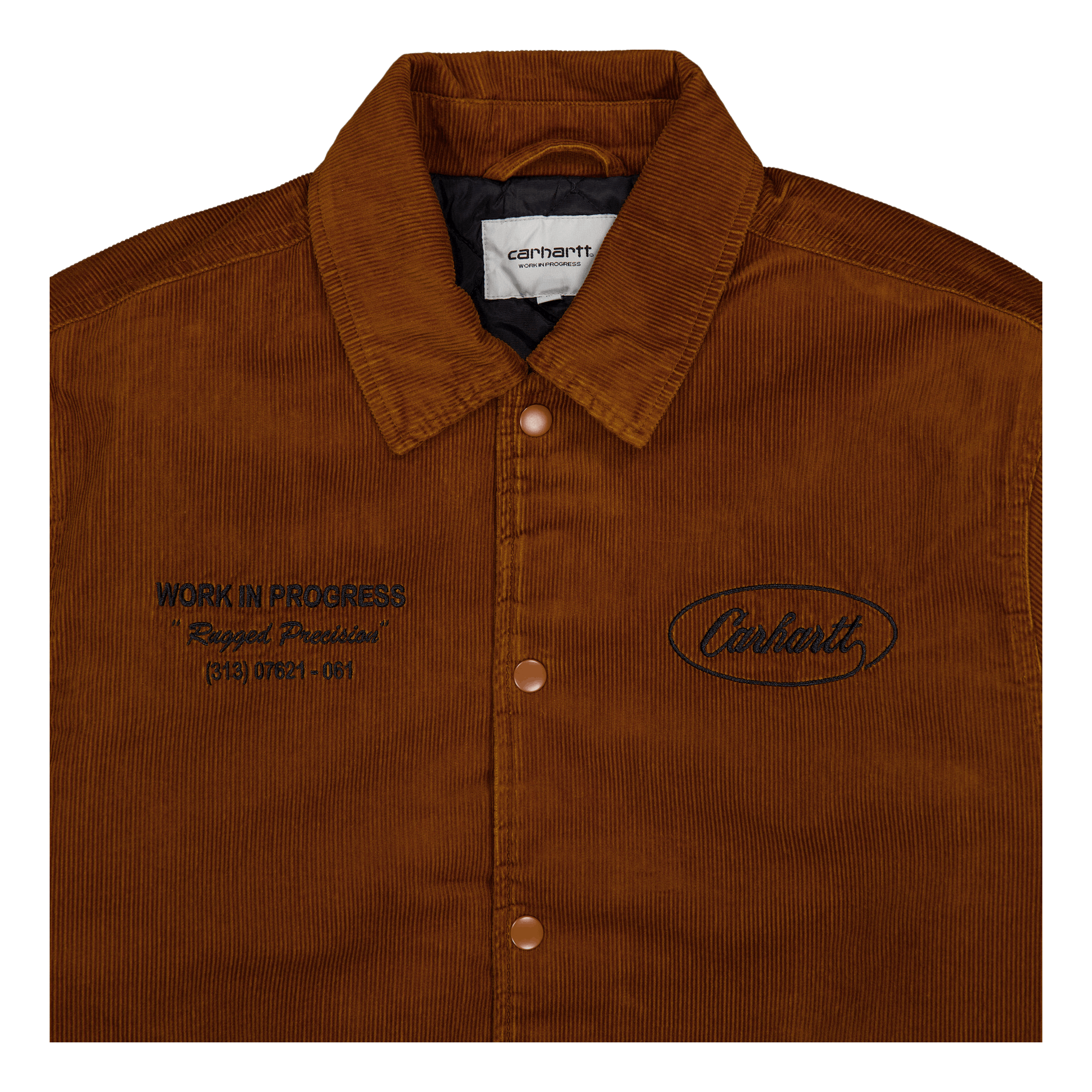 Carhartt WIP Rugged Letterman Jacket Deep H Brown / Black