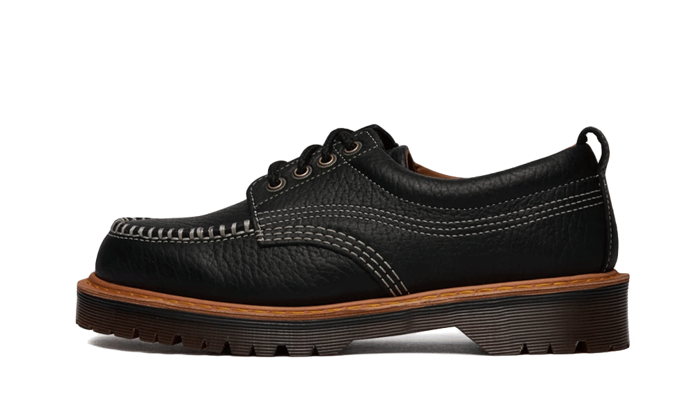 Dr. Martens Lowell 4 Eye Shoe Black Wild Grain
