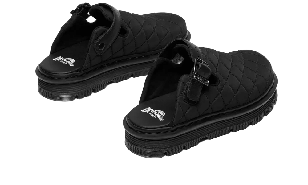Dr. Martens ZebZag Mule Black Econyl Woven WR+Grizzly